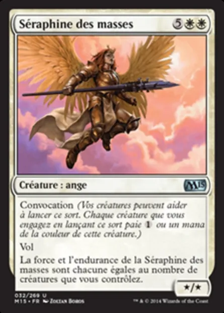 Séraphine des masses, carte Magic M15 32 — extension Magic 2015
