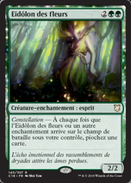 Eidôlon des fleurs, carte Magic C18 140 — extension Commander 2018