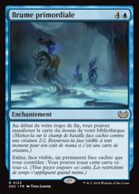 Brume primordiale, carte Magic DSC 123 — extension Duskmourn: House of Horror Commander
