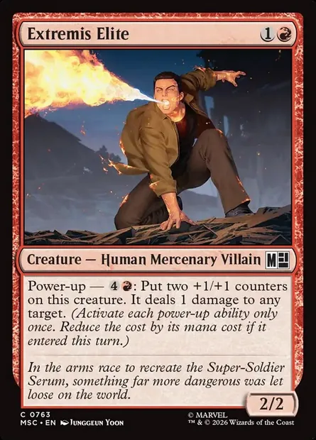 Extremis Elite, Magic card MSC 763 — Marvel Super Heroes Commander set
