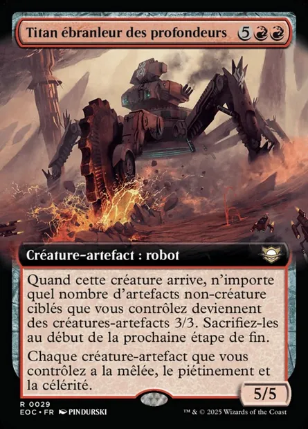 Titan ébranleur des profondeurs, carte Magic EOC 29 — extension Edge of Eternities Commander