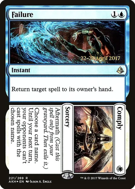 Failure // Comply, Magic card PAKH 221s — Amonkhet Promos set