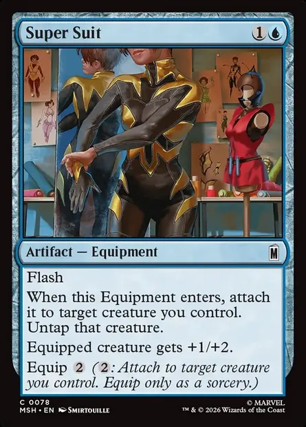 Super Suit, Magic card MSH 78 — Marvel Super Heroes set