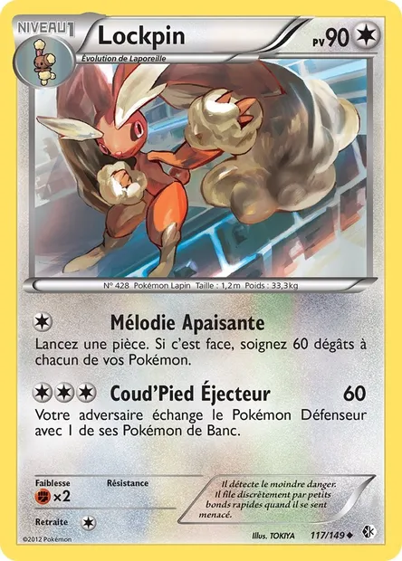 Lockpin, carte Pokémon BCR 117 — extension Frontières Franchies