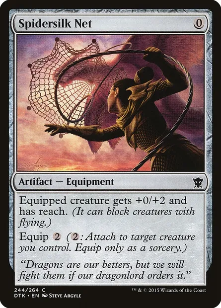 Spidersilk Net, Magic card DTK 244 — Dragons of Tarkir set