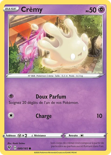 Crèmy, carte Pokémon VIV 80 — extension Voltage Éclatant
