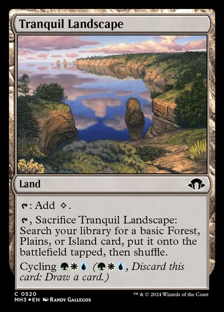Tranquil Landscape, Magic card MH3 520 — Modern Horizons 3 set