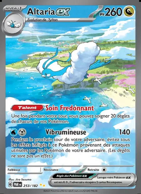 Altaria-ex, carte Pokémon PAR 253 — extension Faille Paradoxe