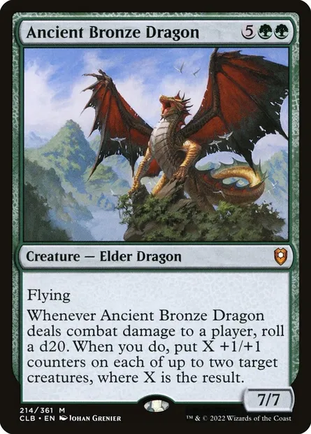 Ancient Bronze Dragon, Magic card CLB 214 — Commander Legends: Battle for Baldur's Gate set