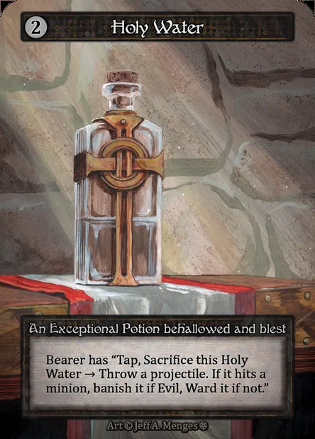 Holy Water, carte Sorcery GOT 329 — extension Gothic