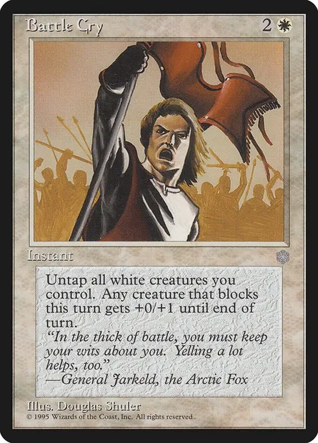 Battle Cry, Magic card ICE 5 — Ice Age set