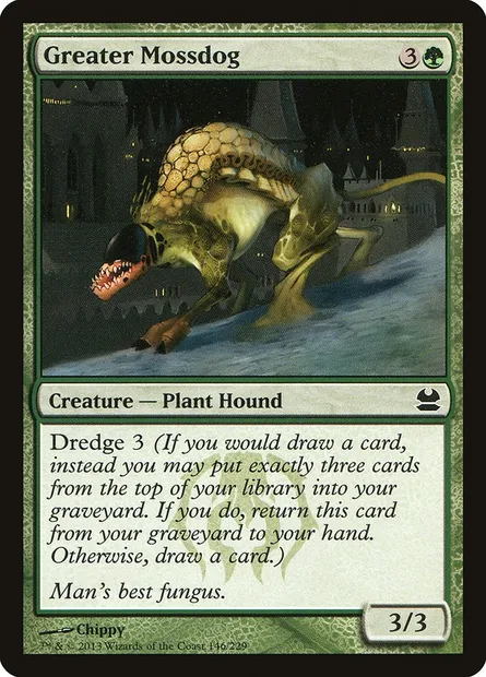 Greater Mossdog, Magic card MMA 146 — Modern Masters set