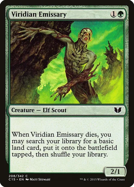 Viridian Emissary, Magic card C15 208 — Commander 2015 set