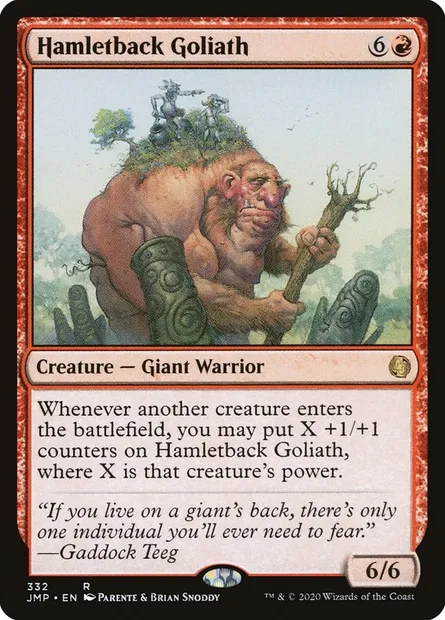 Hamletback Goliath, Magic card JMP 332 — Jumpstart set
