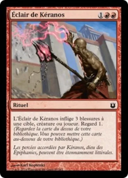 Éclair de Kéranos, carte Magic BNG 89 — extension Créations divines