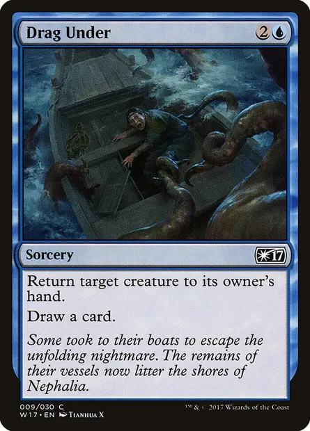 Drag Under, Magic card W17 9 — Welcome Deck 2017 set