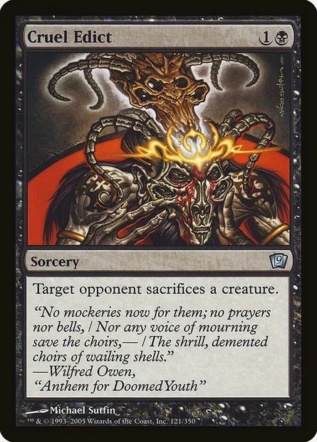 Cruel Edict, Magic card 9ED 121★ — Ninth Edition set