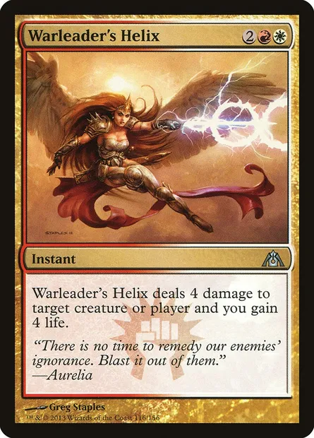Warleader's Helix, Magic card DGM 116 — Dragon's Maze set