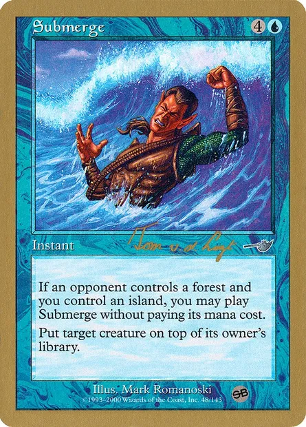Submerge, Magic card WC00 tvdl48sb — World Championship Decks 2000 set