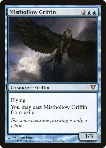 Misthollow Griffin, Magic card AVR 68 — Avacyn Restored set