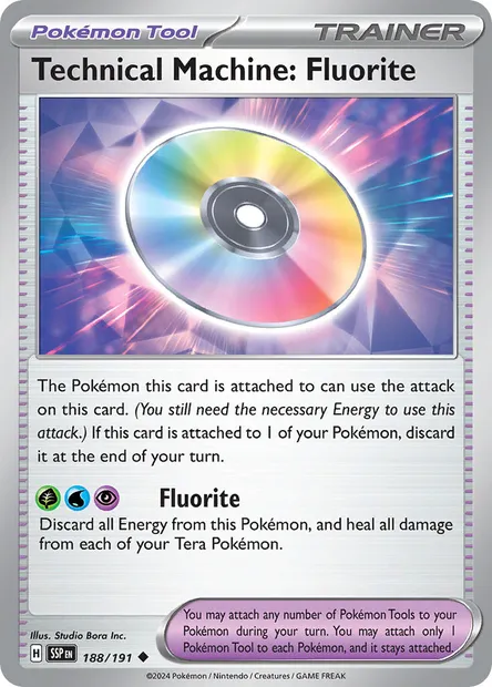 Technical Machine: Fluorite, Pokémon card SSP 188 — Surging Sparks set