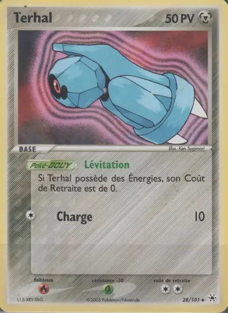 Terhal, carte Pokémon HL 28 — extension EX Légendes Oubliées