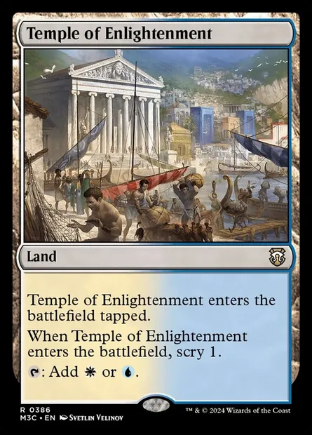Temple of Enlightenment, Magic card M3C 386 — Modern Horizons 3 Commander set