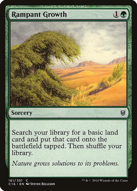 Rampant Growth, Magic card C16 161 — Commander 2016 set