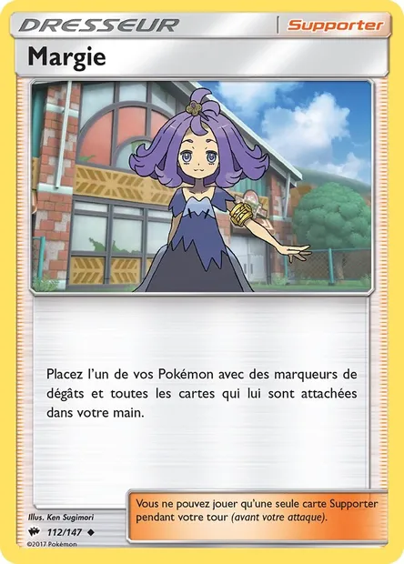 Margie, carte Pokémon BUS 112 — extension Ombres Ardentes