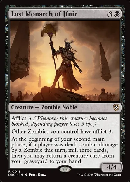 Lost Monarch of Ifnir, Magic card DRC 11 — Aetherdrift Commander set
