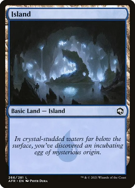 Island, Magic card AFR 266 — Adventures in the Forgotten Realms set