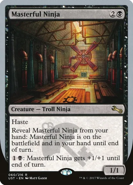 Masterful Ninja, carte Magic UST 60 — extension Unstable