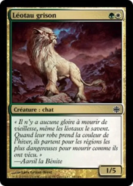 Léotau grison, carte Magic ARB 69 — extension La Renaissance d'Alara