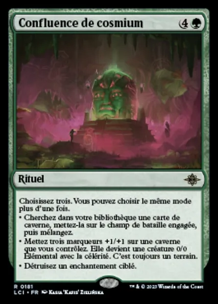 Cosmium Confluence, carte Magic LCI 181 — extension The Lost Caverns of Ixalan