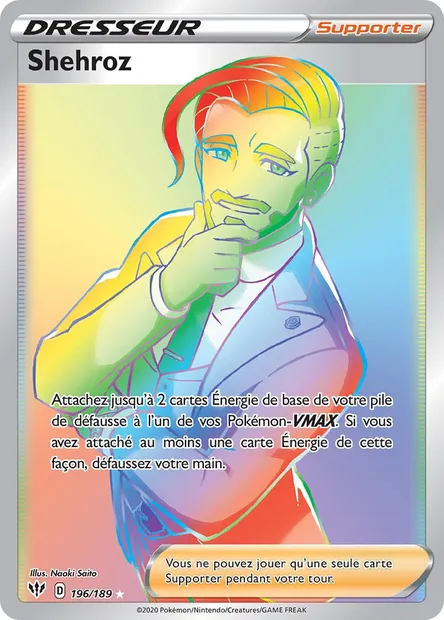 Shehroz, carte Pokémon DAA 196 — extension Ténèbres Embrasées