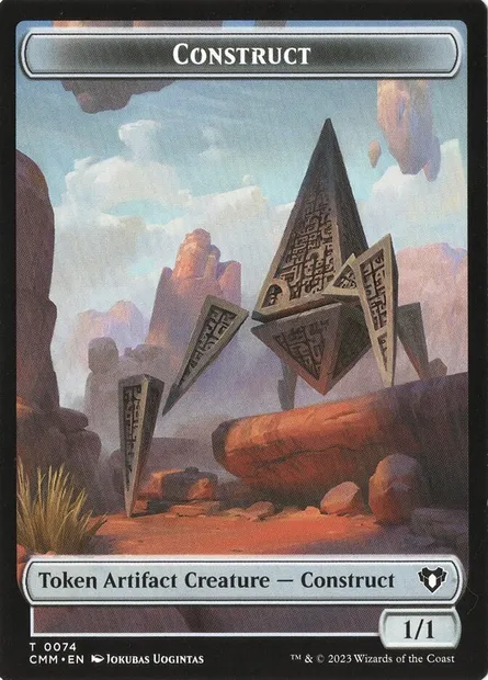 Construct, carte Magic TCMM 74 — extension Commander Masters Tokens