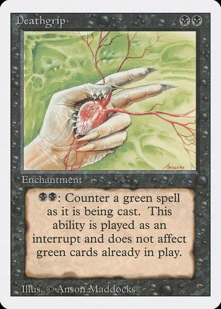 Deathgrip, Magic card 3ED 101 — Revised Edition set