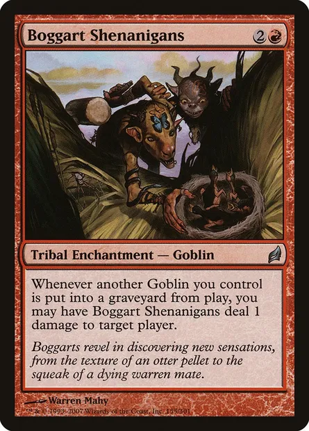 Boggart Shenanigans, Magic card LRW 155 — Lorwyn set