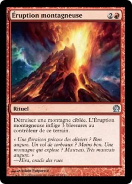 Éruption montagneuse, carte Magic THS 132 — extension Theros