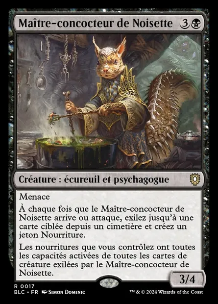 Maître-concocteur de Noisette, carte Magic BLC 17 — extension Bloomburrow Commander