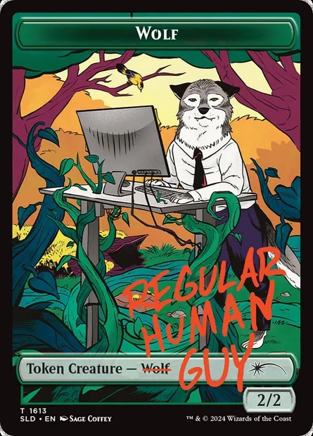 Wolf, Magic card SLD 1613 — Secret Lair Drop set