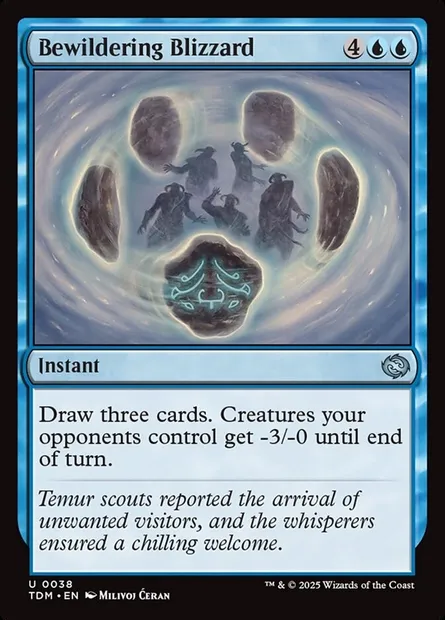 Bewildering Blizzard, Magic card TDM 38 — Tarkir: Dragonstorm set