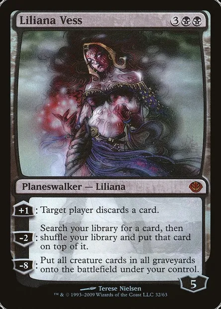 Liliana Vess, carte Magic DDD 32 — extension Duel Decks: Garruk vs. Liliana