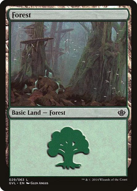 Forêt, carte Magic GVL 29 — extension Duel Decks Anthology: Garruk vs. Liliana