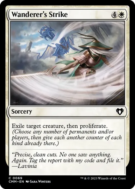 Wanderer's Strike, Magic card CMM 69 — Commander Masters set
