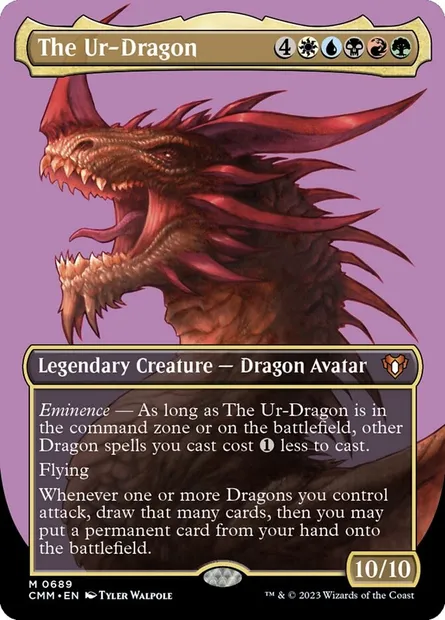 The Ur-Dragon, Magic card CMM 689 — Commander Masters set