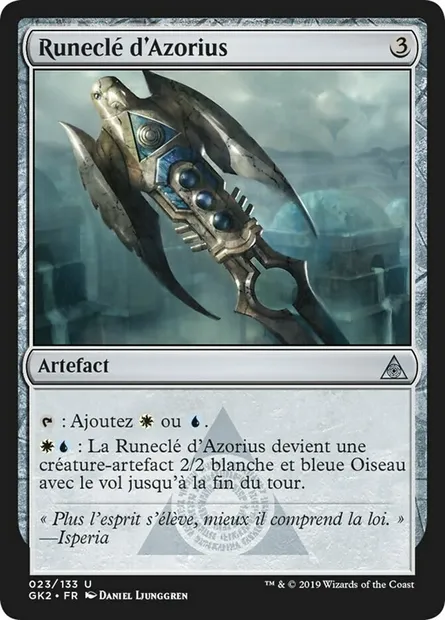 Runeclé d'Azorius, carte Magic GK2 23 — extension RNA Guild Kit