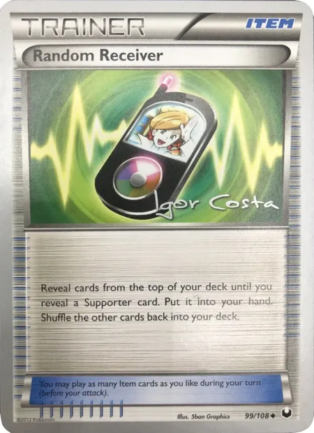 Random Receiver, Pokémon card WCD12 099-4 — World Championship Decks 2012 set