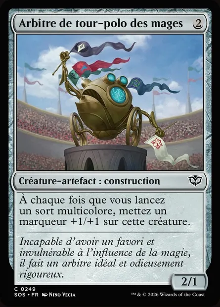 Arbitre de tour-polo des mages, carte Magic SOS 249 — extension Secrets of Strixhaven
