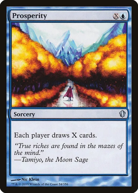 Prosperity, Magic card C13 54 — Commander 2013 set